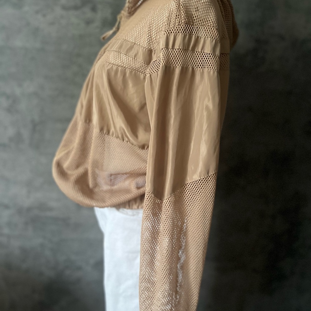 Tan Utility Jacket Lightweight Collared - image 5